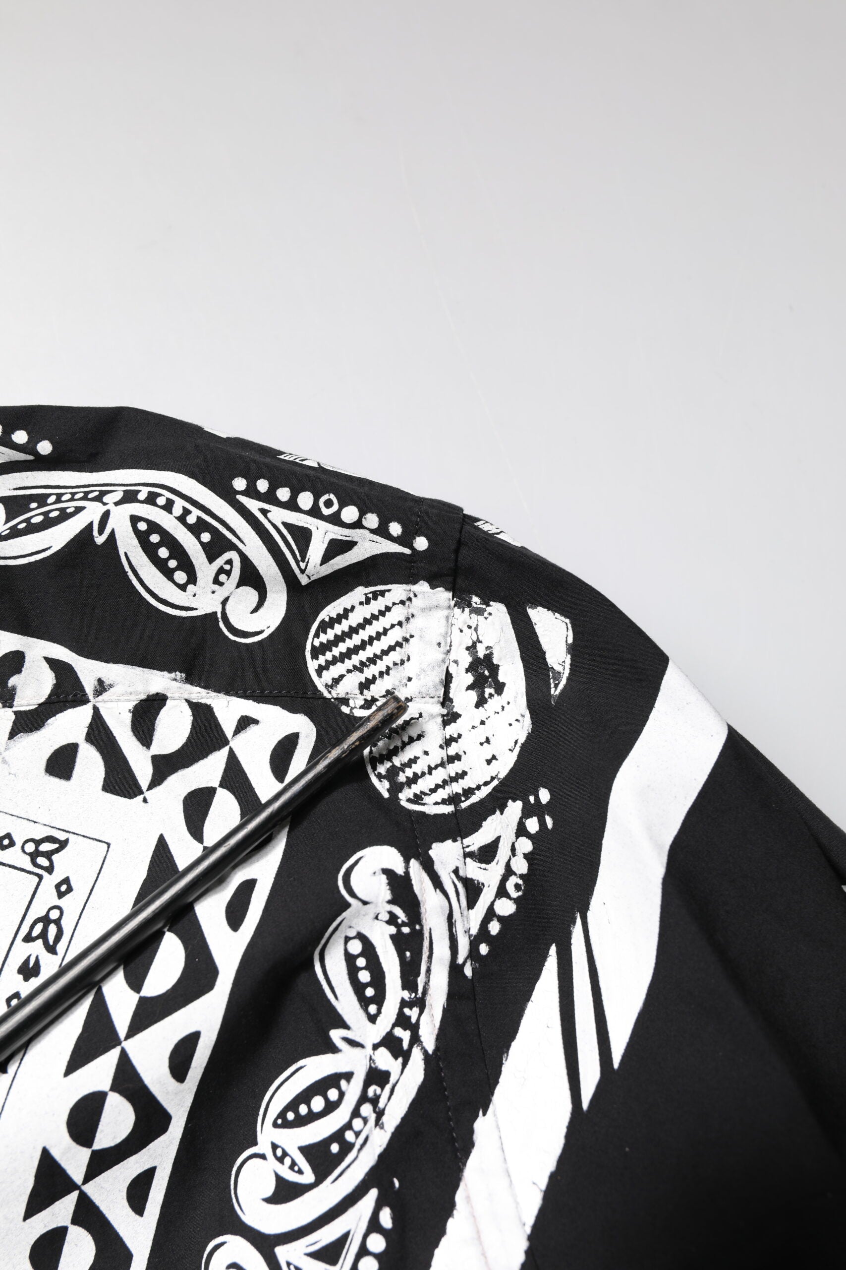 Dolce & Gabbana Black and White Bandana MARTINI Men's Shirt